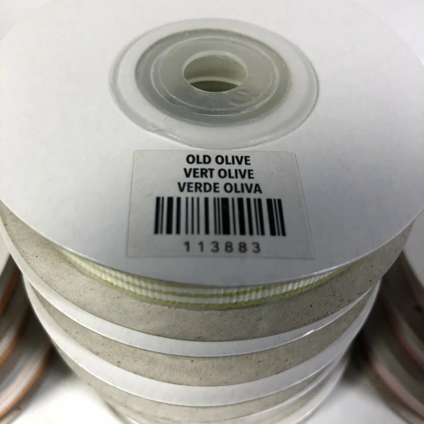 Stampin' Up Ribbon Grosgrain Striped Green Pink Orange 1/2" 110 Yards Lot of 11 - Image 4 of 4