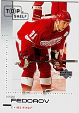 2002-03 UD TOP SHELF #30 SERGEI FEDOROV Detroit Red Wings Hockey Card