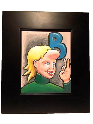 Jessie Buchanan Outsider art painting on panel "B" - Picture 5 of 10
