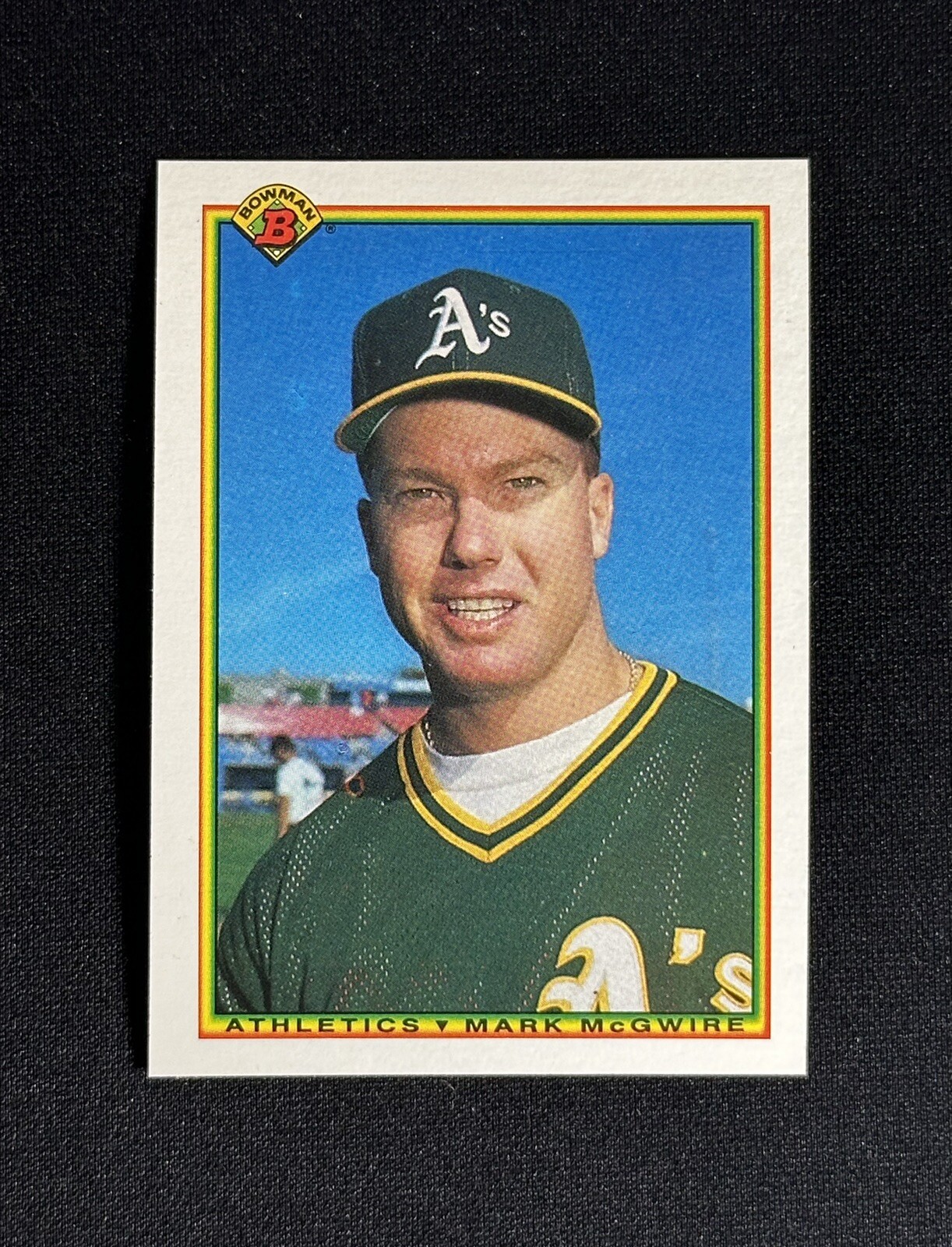 1990 Bowman Mark McGwire #454 Baseball Card Oakland Athletics A’s