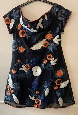 Topshop Design Unique Boutique Limited Edition Premium Dress Size Uk 16 14  Zaran UK