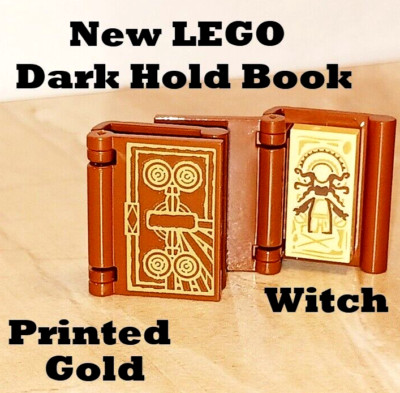 New LEGO Book Magic Spells Witch Wiccan Woman Power DARK Hold Printed Page