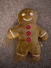 Target Bullseye Playground Christmas Gingerbread Man Pillow 14.5"