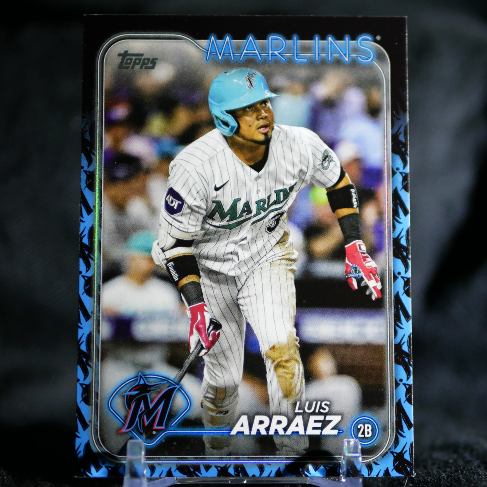 2024 Topps Series 1 Luis Arraez Team Color Border #299 Miami Florida Marlins