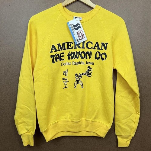 VTG 80s Deadstock Lee Sturdy Sweats American Tae Kwon Do Raglan Sweatshirt