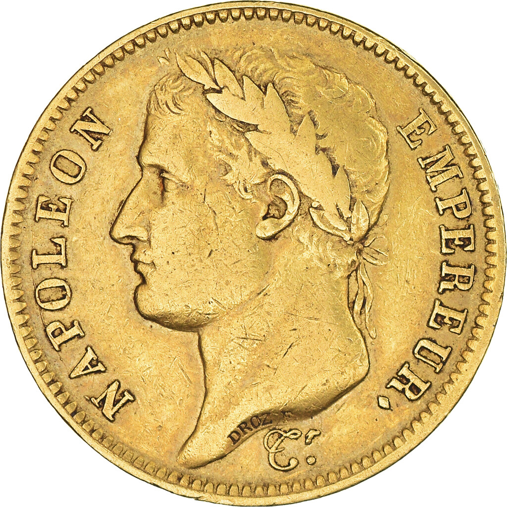 Prix D une Piece De 40 Francs Or Napoleon 222041] Monnaie, France, Napoléon I, 40 Francs, 1811, Paris, A/Coq, TB+, Or  | eBay