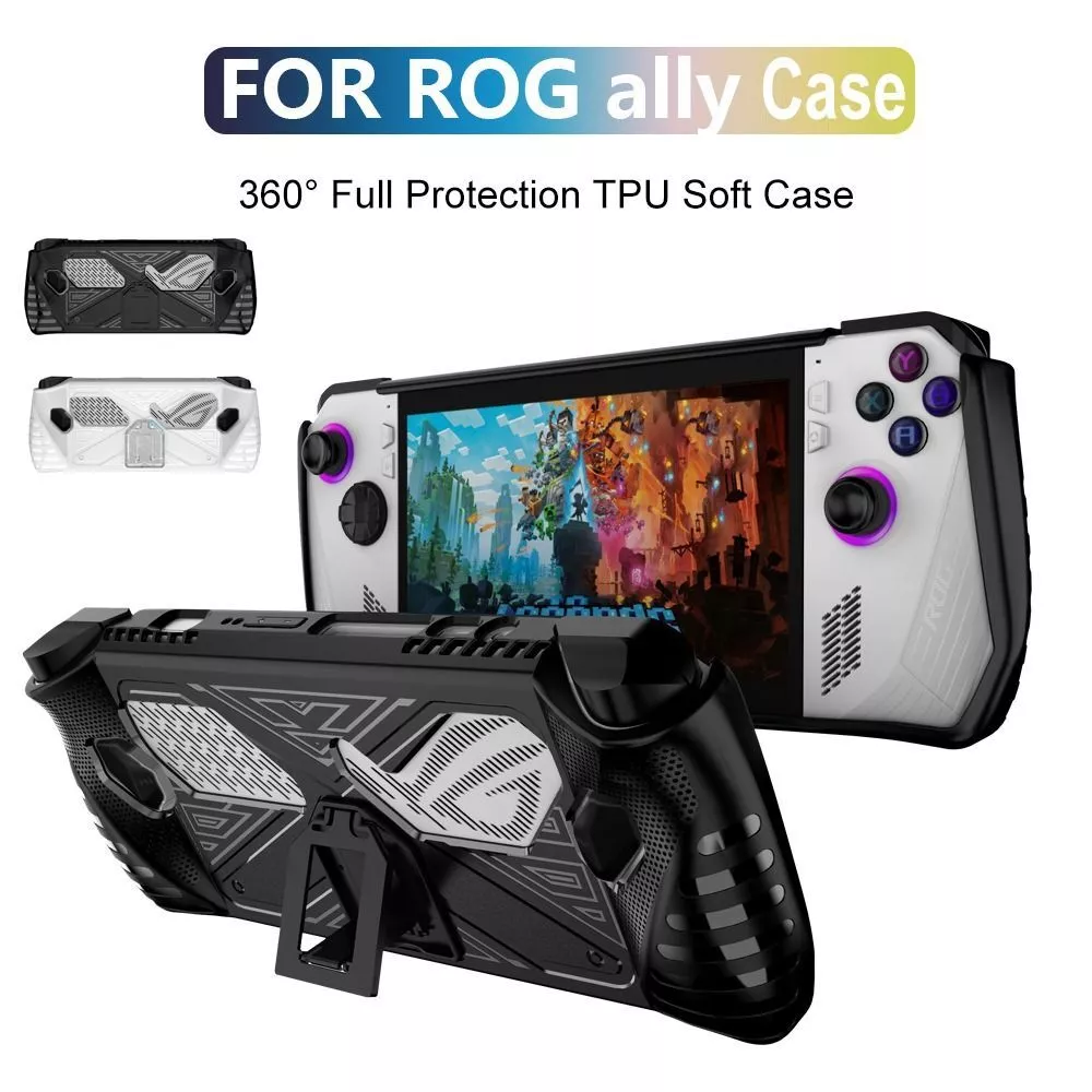 Rog Ally Case, Clear Case Compatible Asus Rog Ally Gamings Handheld, Soft  Tpu Game Console Silicone Cover For Rog Ally Gamings Handheld