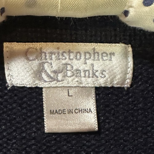 Christopher & Banks Christmas Sweater Santa Rudolph Vintage 90’s | Women’s L - Picture 4 of 6