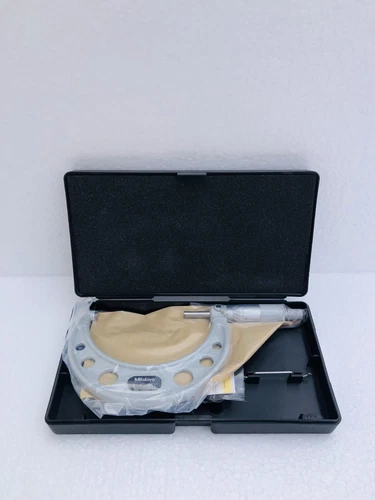Mitutoyo 103-180 Outside Micrometer Baked-enamel Finish Ratchet Stop 3-4" Range