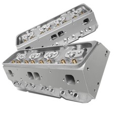 2x Aluminum Bare Straight Plug Cylinder Head For Small Block Chevy Sbc 302 350 2x Aluminum Bare Straight Plug Cylinder Head For Small Block Chevy Sbc 302 350