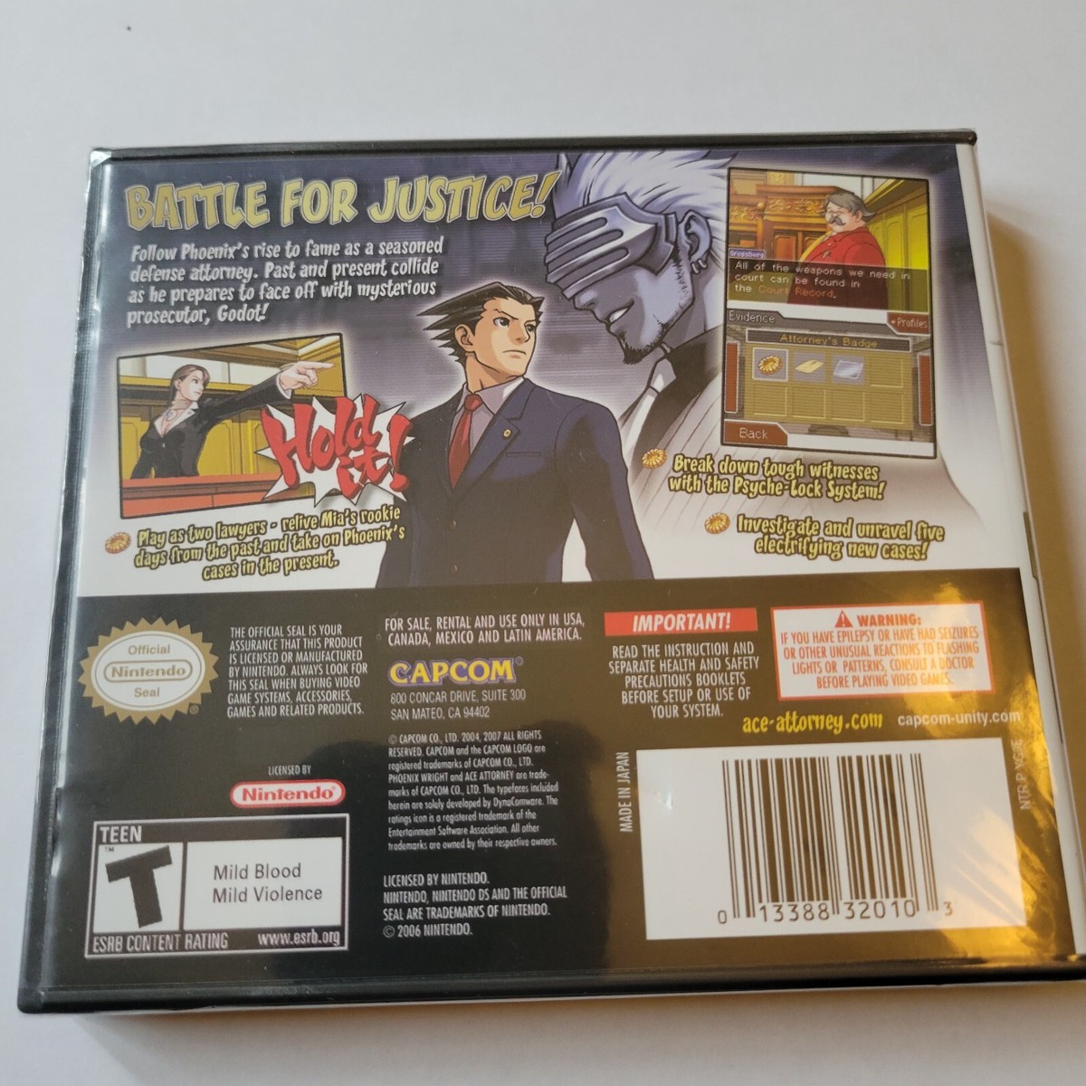 Ace Attorney Trials And Tribulations Nintendo DS | eBay