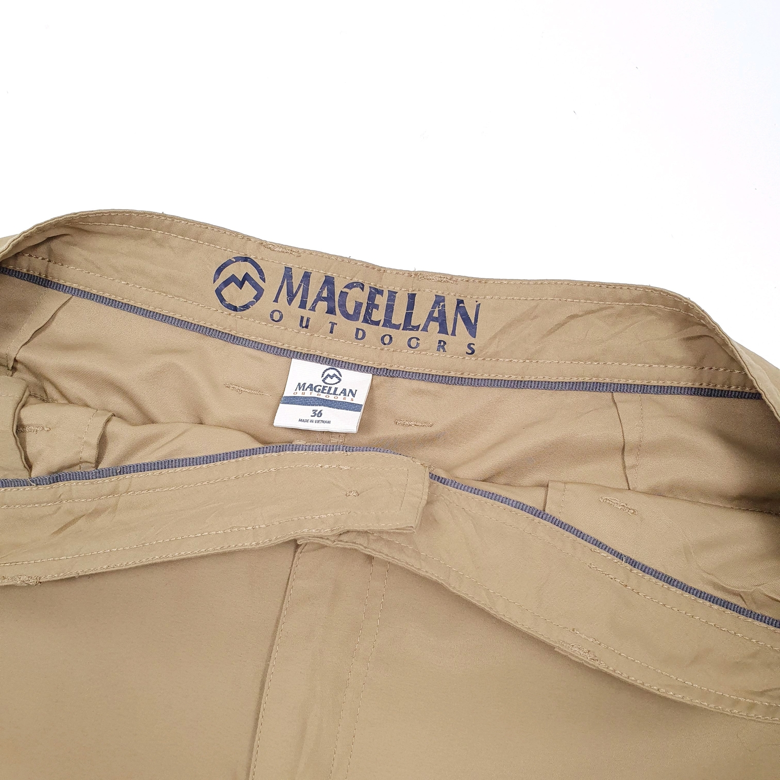 MAGELLAN Hiking Outdoors Beige Cargo Workwear Shorts Mens W36 image 3