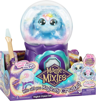 Magic Mixies Magische Kristallkugel mit interaktiven 8 Zoll Plüschtieren Weihnachtsgeschenken