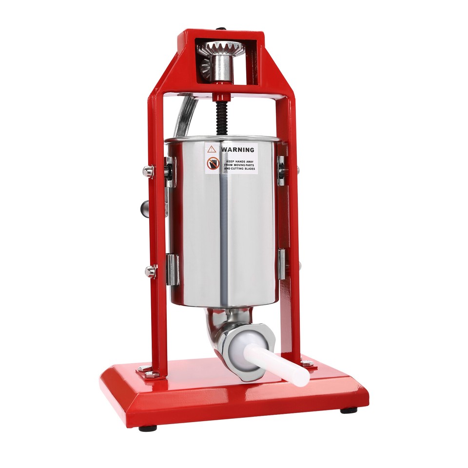 3L/0.79gal Vertical Hand Crank Sausage Maker Sausage Stuffer Sausage