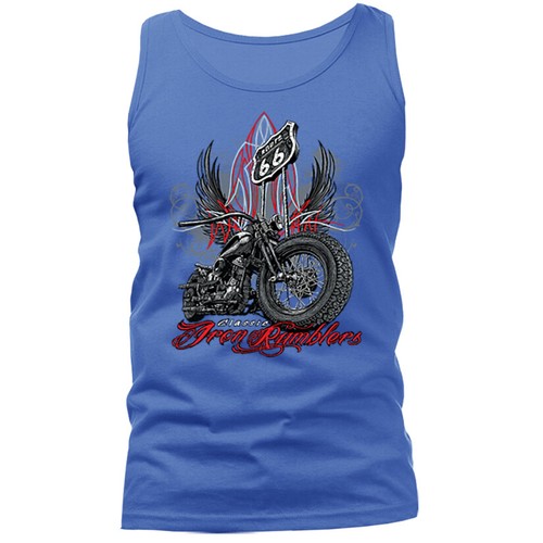 Camiseta sin mangas Iron Rumblers motociclistas gráfica - Imagen 4 de 8