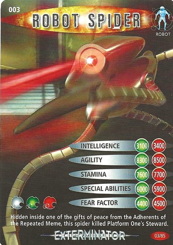 DOCTOR WHO TEST CARDS EXTERMINATOR BATTLES IN TIME 1 TO 85 CHOOSE - Picture 16 of 86
