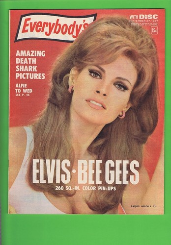 #E. EVERYBODYS MAGAZINE 27th September 1967 - ELVIS PRESLEY & BEEGEES PINUPS
