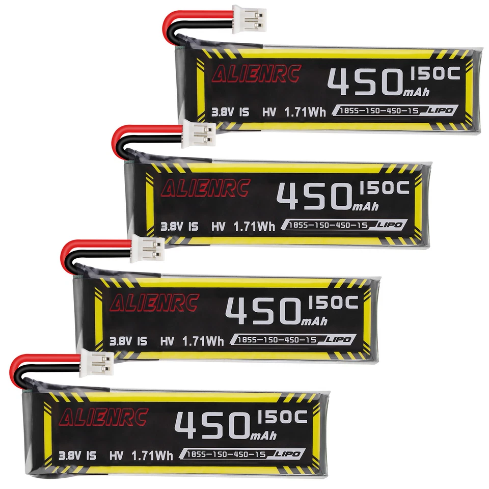 12 Stück 450 mAh Drohne Akku 3,8 V 150 C Lipo-Akku für RC Drohne Meteor75 Pro de - Bild 2 von 4