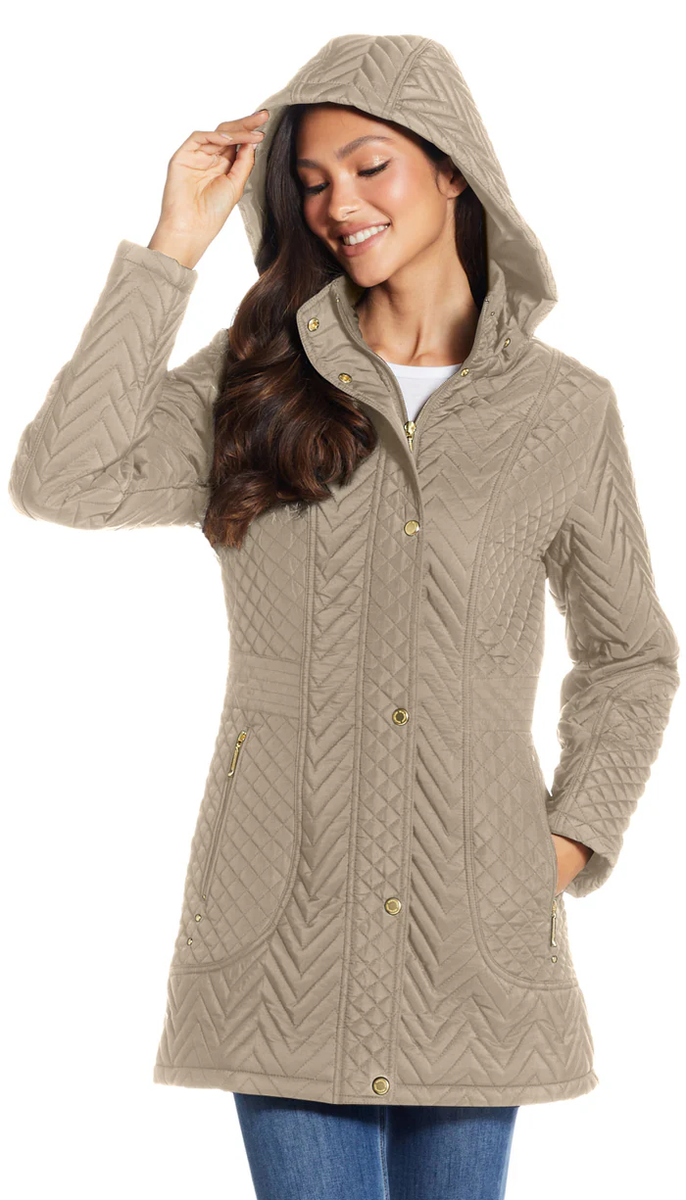 Weatherproof Women's Walker Winter Jacket With Removable Hood