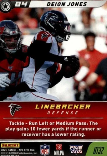 2020 Panini NFL Five TCG Deion Jones #U132