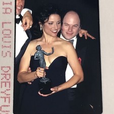 1995 Julia Louis Dreyfus & Jason Alexander Photo Transparency Slide 35mm