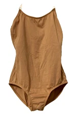 Revolution Dancewear Body Liner Balletcore Leotard Caramel SMALL ADULT New