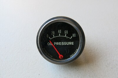 #ad Vintage Mechanical Oil Pressure Gauge # 1 $13.99