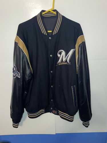 Milwaukee Brewers Jh Design Varsity Jacket Wool Leather Reversible Men S Size Xl Ebay Milwaukee Brewers Jh Design Varsity Jacket Wool Leather Reversible Men S Size Xl Ebay