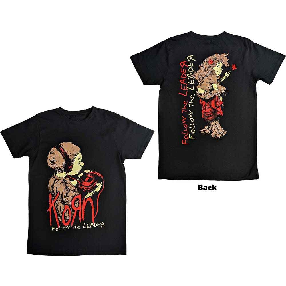 Korn Follow The Leader T-Shirt Black New | eBay