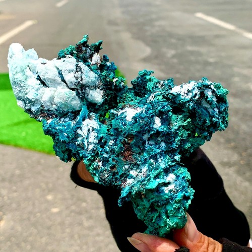 1.41LB Natural copper mine+malachite Primitive mineral specimen Gemstone Rare - 第 8/23 張圖片