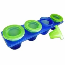 Barbuzzo by Urban Trend 4pc Ice Shot Glasses - Tray / Mold