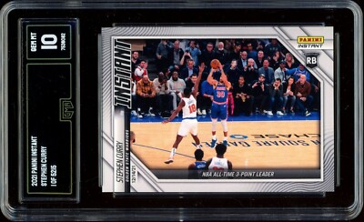 2021 Panini Instant #61 MILESTONE /5215 All Time 3-PT Stephen Curry ~ GMA 10