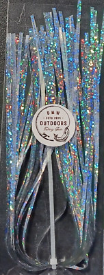 Flashabou 2mm, 11-1/2'' long, DISCO SILVER, Fly Tying, Lures, Jigs, Flash, Flies