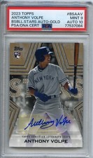2023 Anthony Volpe Topps BsBll. Stars Auto Gold Mint 9 Auto 10 /50 Rookie