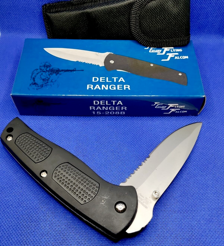 Frost Cutlery Flying Falcon DELTA RANGER Sharp Single Blade LockBack Pocketknife