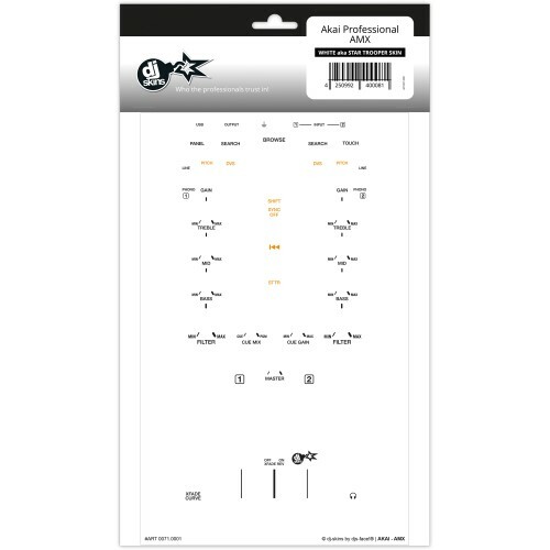dj-skins - Akai Professional AMX WHITE aka STAR TROOPER Skin | Neu - Bild 1 von 1