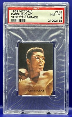 1969 Victoria Vedetten CASSIUS CLAY Muhammad Ali #583 PSA 8 NM-MT! Rare ...