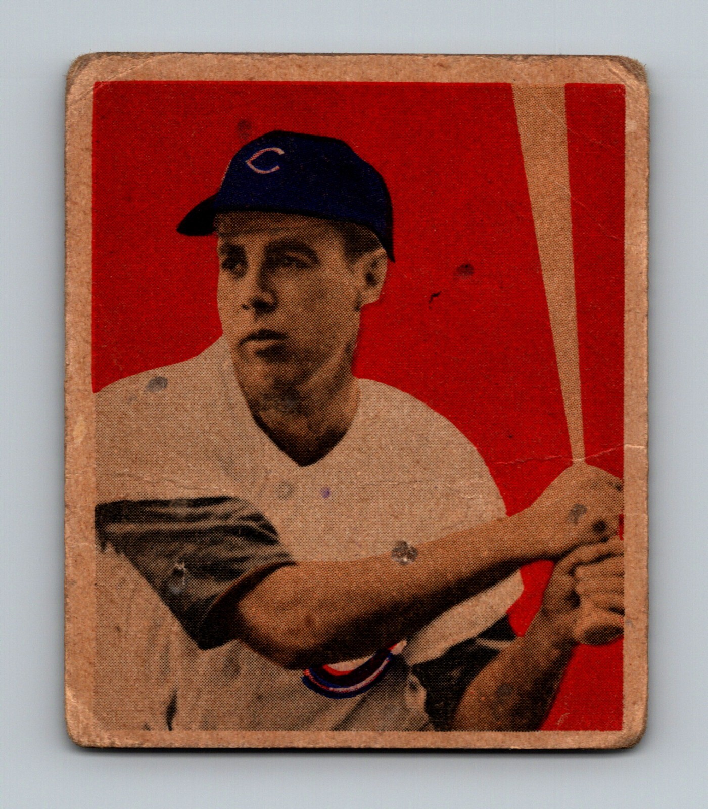 1949 Bowman 22 Harry Peanuts Lowrey LOW GRADE Chicago Cubs Baseball