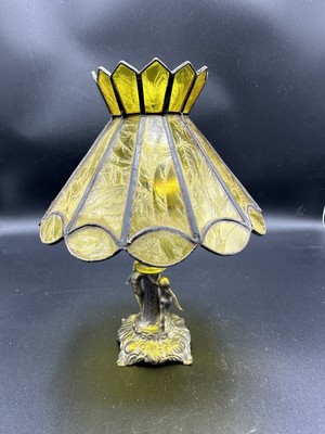 Yellow glass best sale lamp shade