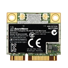 HP Broadcom BCM94352HMB 4352 WiFi+ BT 4.0 867 Mbps Card 802.11 ac SPS 724935-001