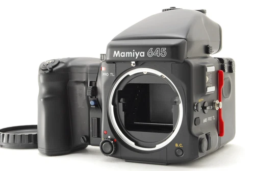 Mamiya 645 Pro TL Body with Grip and Film Back "Near Mint" Medium Format Camera