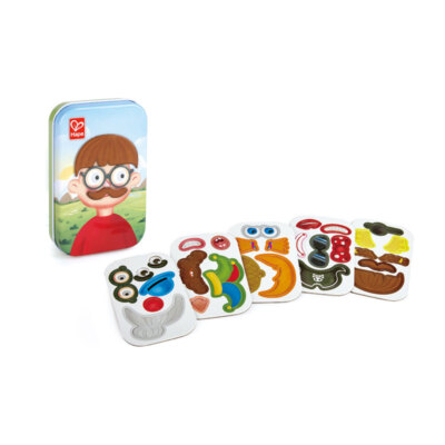 Hape E0476 Magnetspiel ''Lustige Gesichter'' Spiel in der Blechdose