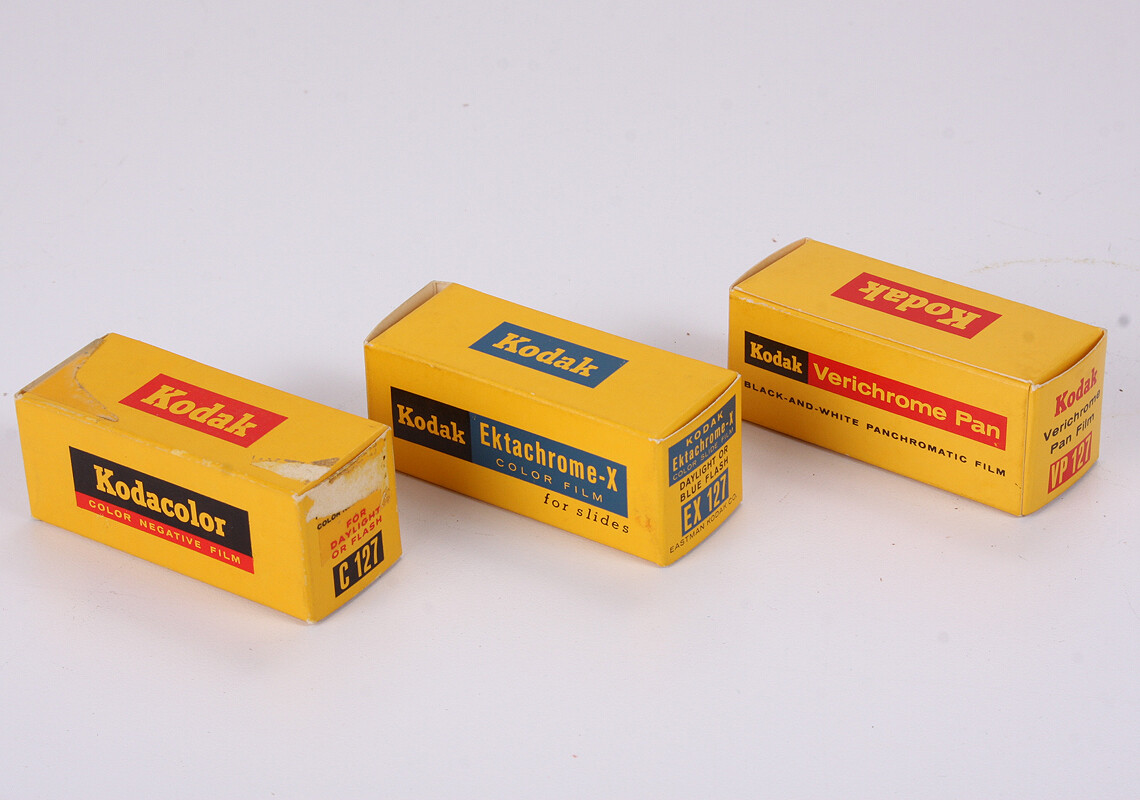 KODAK 127 FILM DISPLAY BOXES, ALL EMPTY, LOT OF THREE/cks/215406