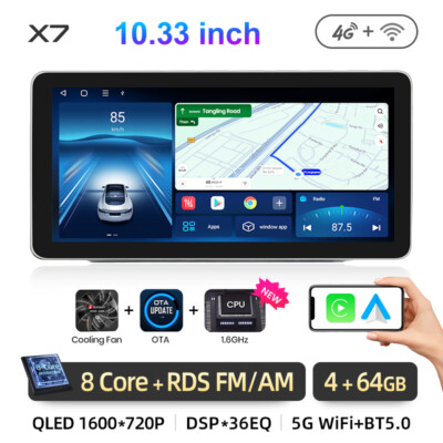 8-CORE DAB+128GB Android14 Autoradio Für Mercedes A B Klasse Vito W169 W639 W245