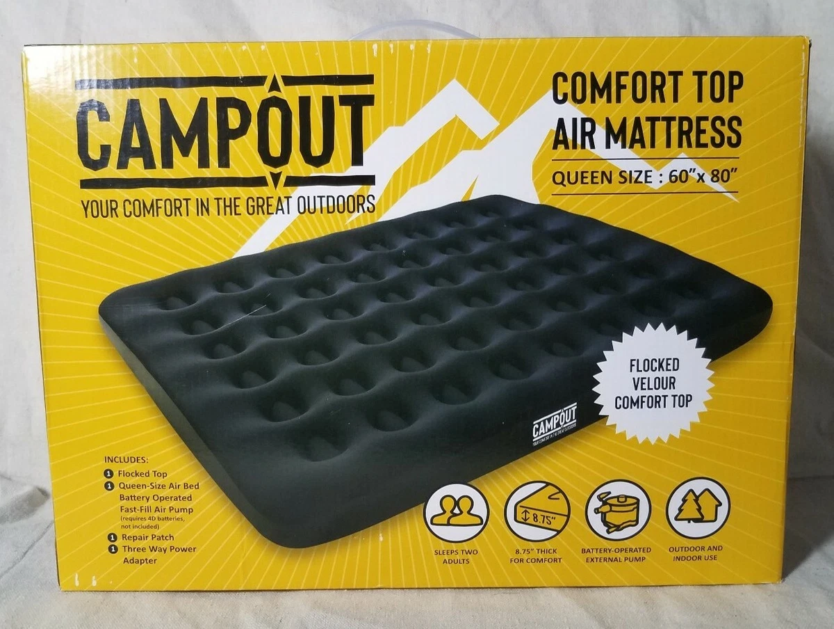 Velour air bed cheap