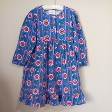 Hanna Andersson Girls Peasant Prairie Dress Size 110 4-5 EUC