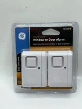(2) GE 45115 Personal Security Wireless Window or Door Alarm - Entry Chime Mode