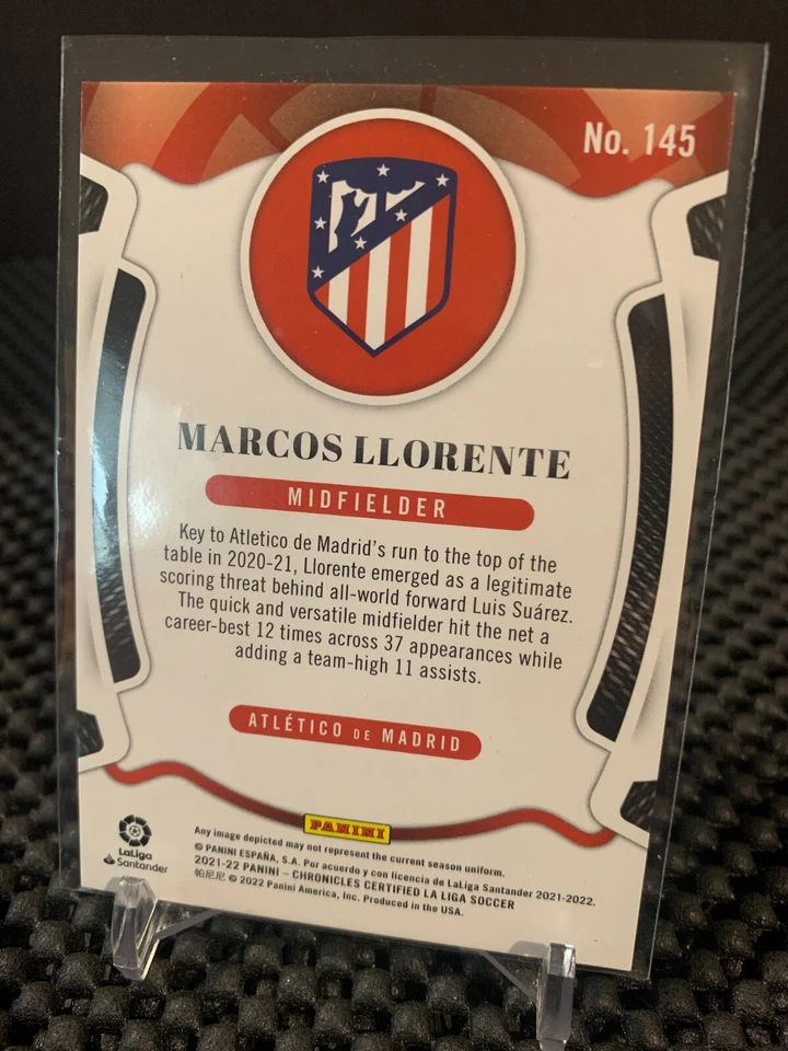 2021-22 CHRONICLES CERTIFIED GOLD MARCOS LLORENTE # 145 /10 - Image 2 of 2