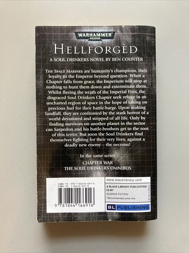Hellforged Ben Counter Paperback Warhammer 40K Black Library GW WH40K - Picture 2 of 6
