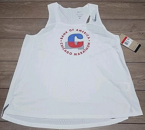 Women’s Nike 2023 Chicago Marathon AeroSwift Running Singlet Large Tank Top NWT